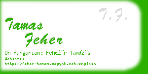 tamas feher business card